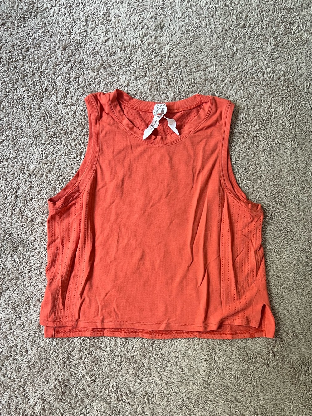 Lululemon Orange Cropped Tank